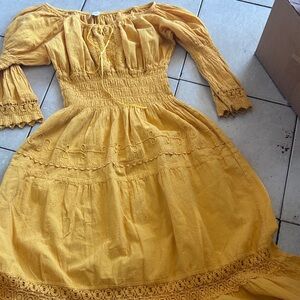 Charming Yellow woman Dress
